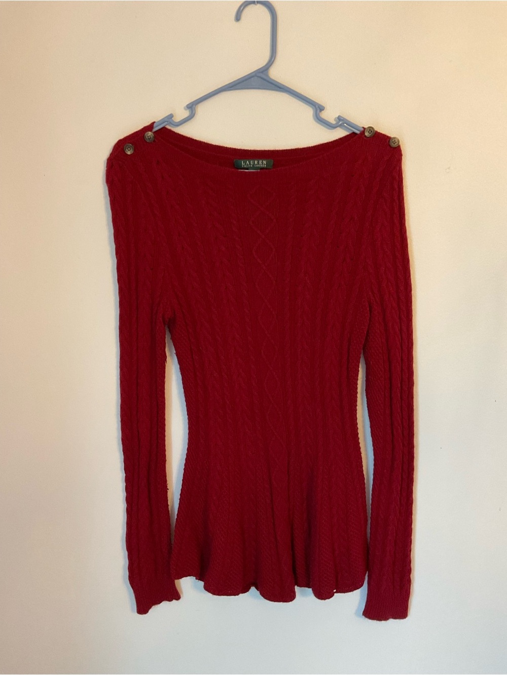 Ralph Lauren Maroon Sweater Sz. M